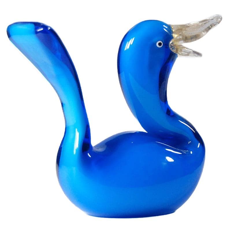 Szklana figurka kaczki, Mazzega, Włochy, lata 60. - 7061