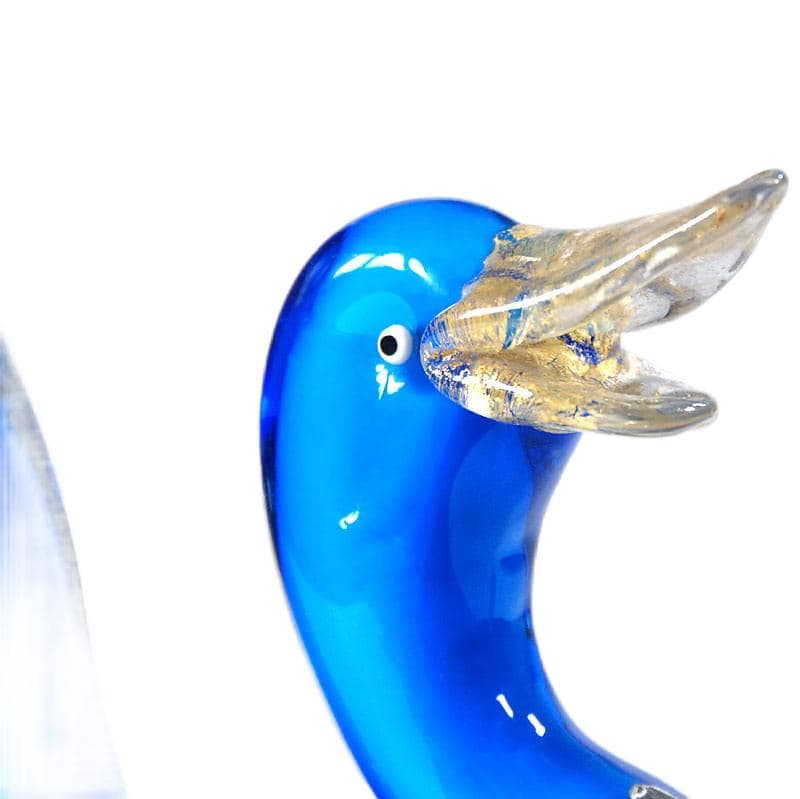 Szklana figurka kaczki, Mazzega, Włochy, lata 60. - 7063