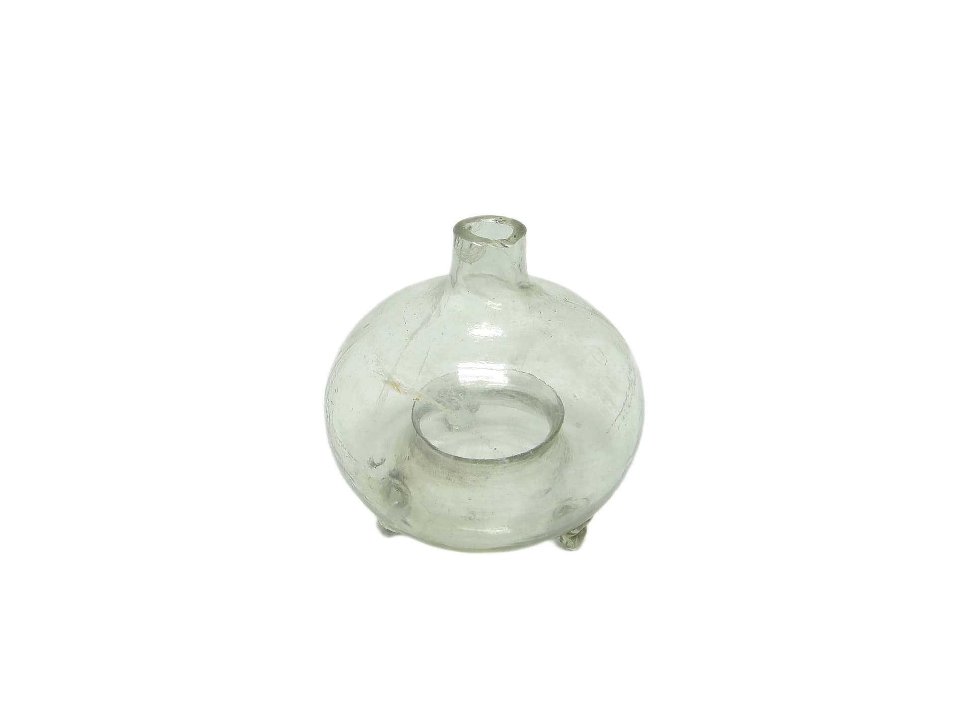 Łapka na muchy Art Deco, szkło transparentne, Polska, lata 50. - 96347