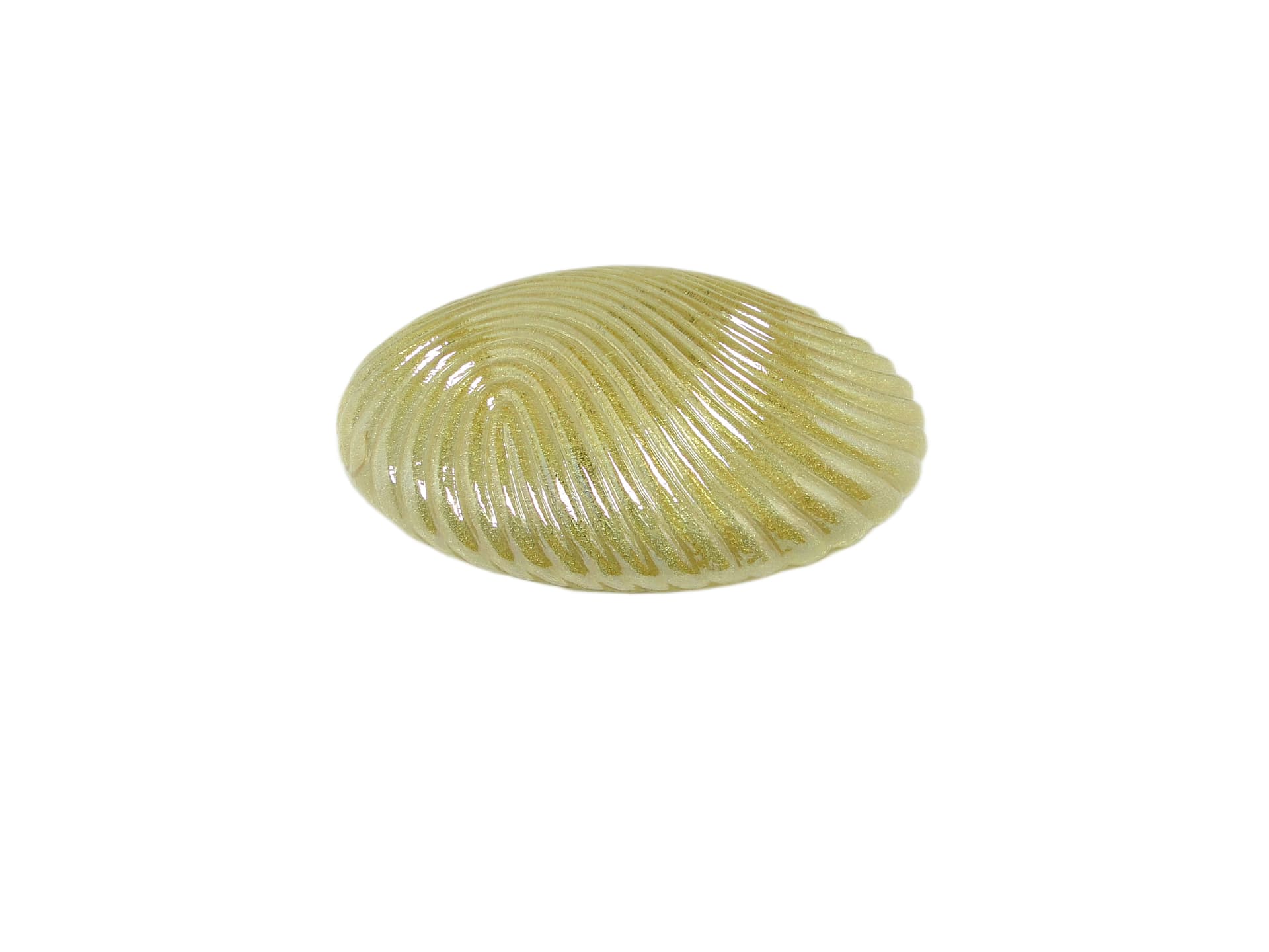 Mid-century modern ceiling lamp, yellow glass, Belgium, 1970s. - 96368