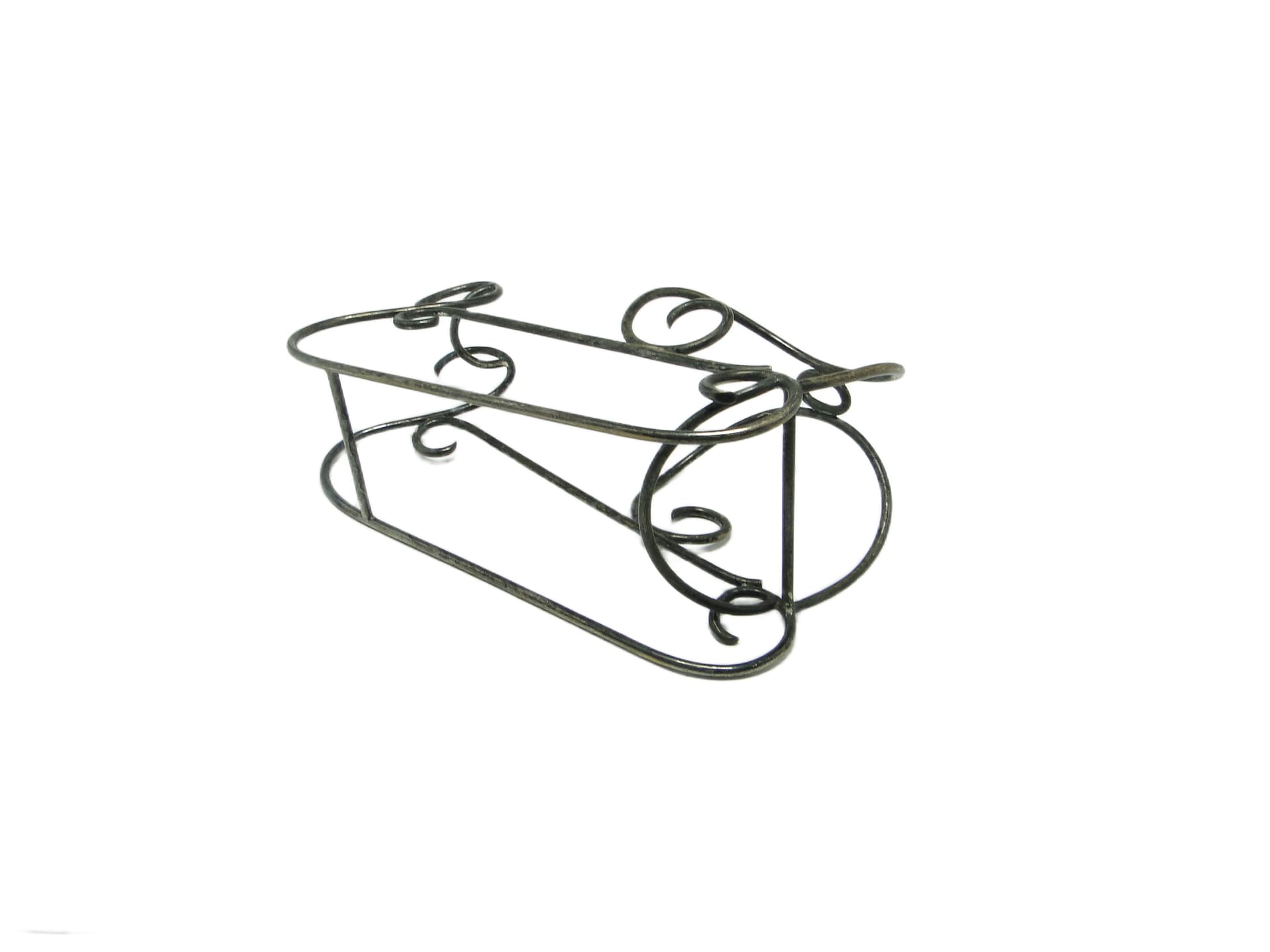 Stojak na butelkę do szampana, art déco, mosiądz srebrzony, Belgia, lata 30. - 96639