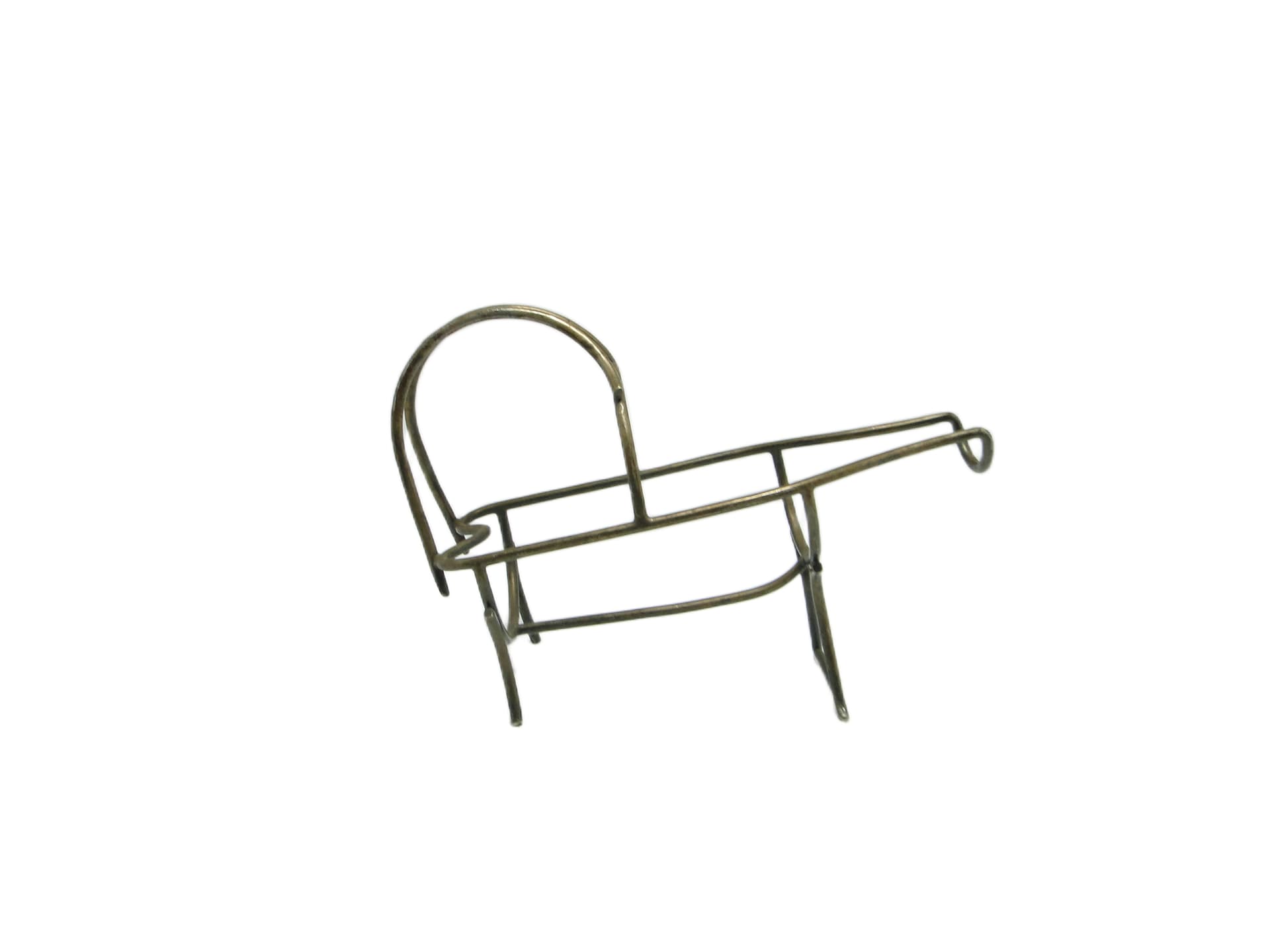 Art Deco Champagne Bottle Holder, silver-plated brass, Belgium, 1930s.