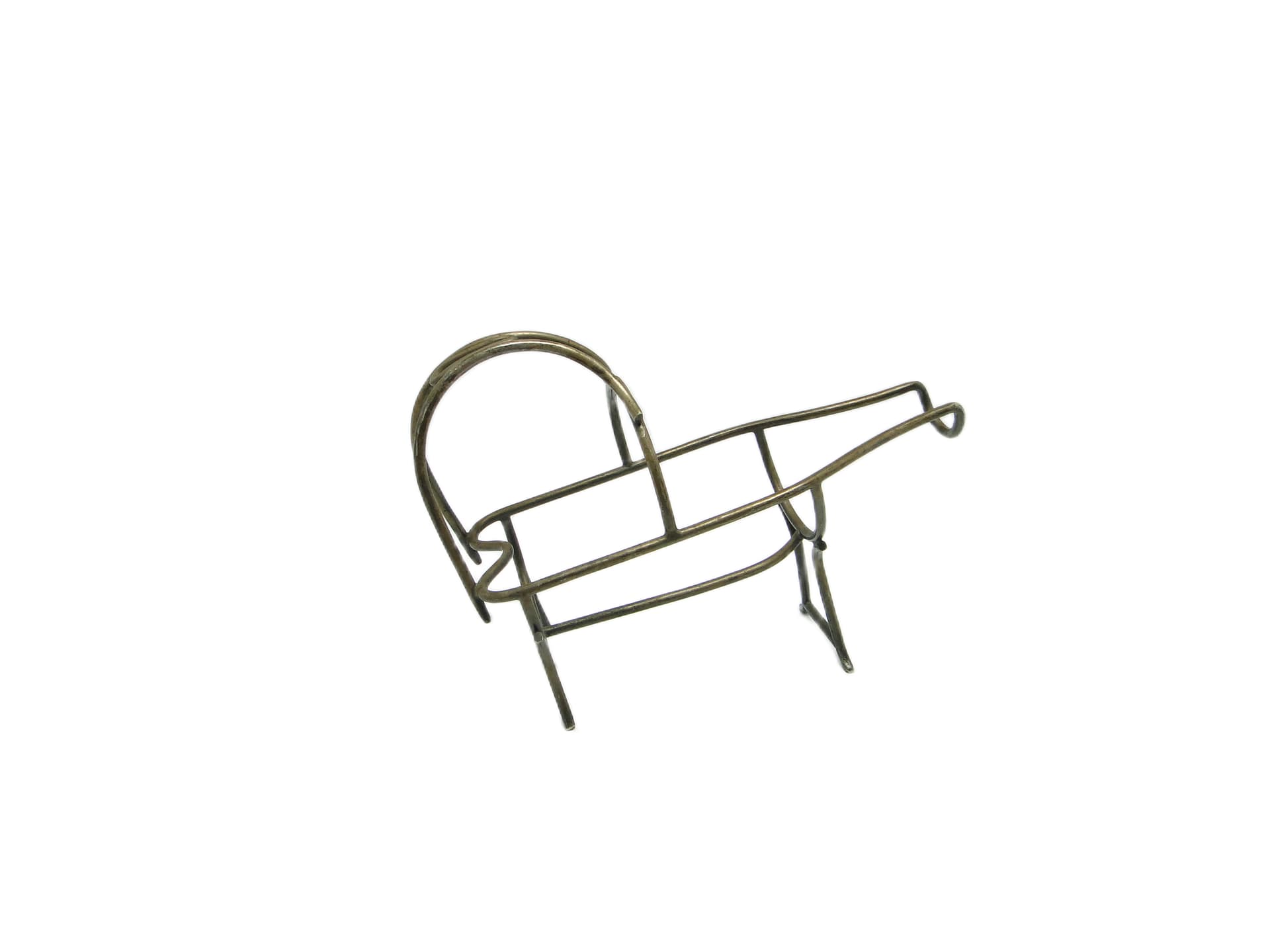 Art Deco Champagne Bottle Holder, silver-plated brass, Belgium, 1930s. - 96643