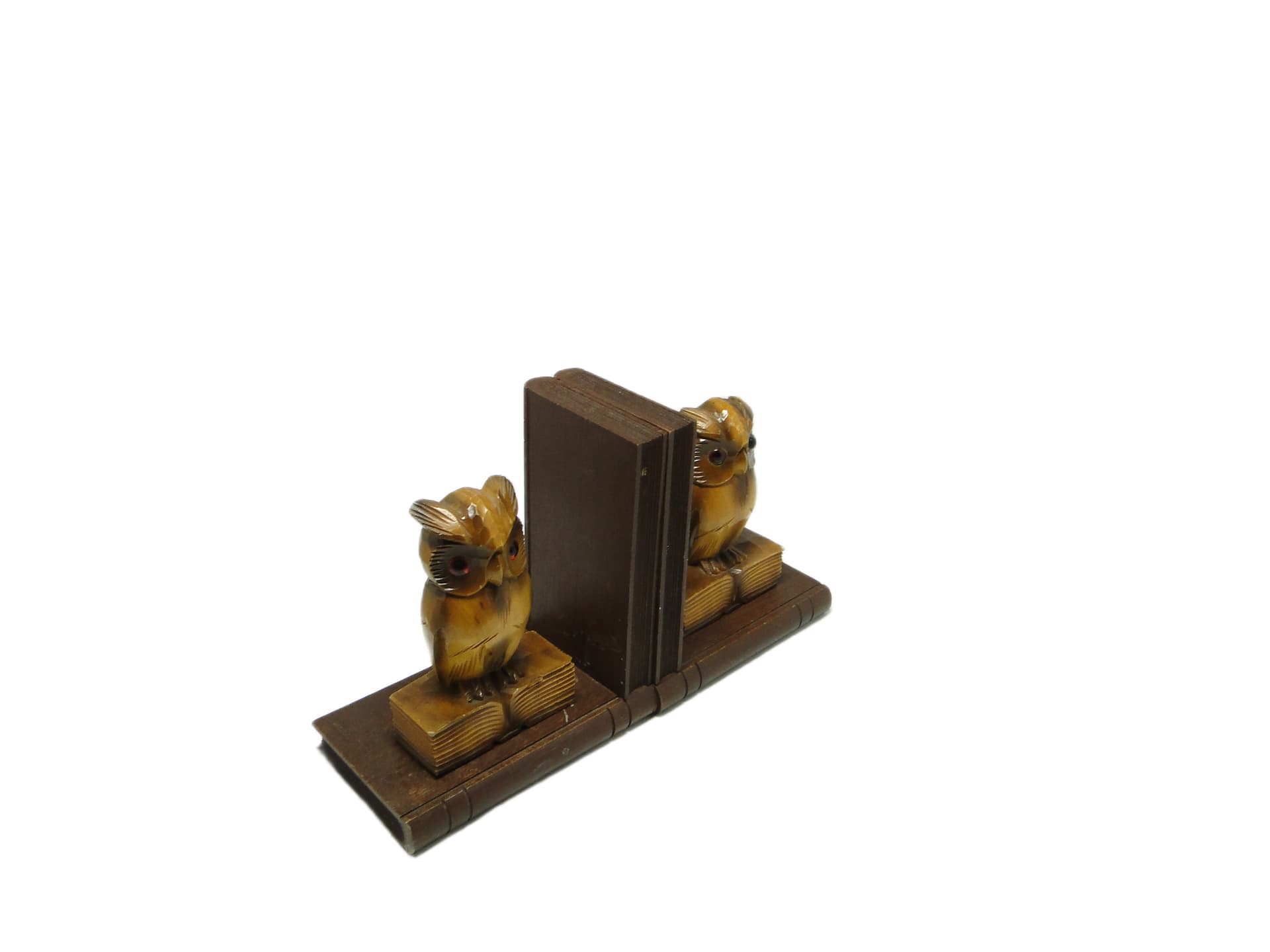 Para podpórek do książek, mid-century modern, buk, Czechosłowacja, lata 50. - 96668