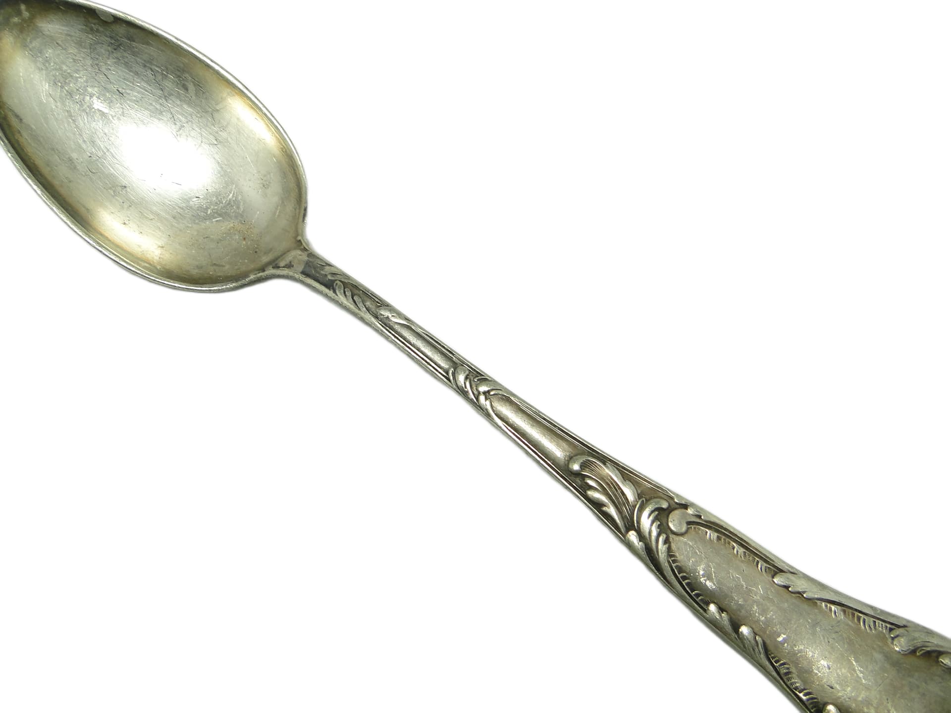 Sugar spoon, Art Nouveau, silver-plated brass, Poland, 1930s. - 96709