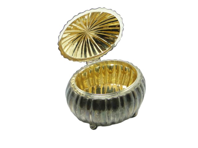 Cukiernica Art déco, srebro, Polska, lata 30. - WYMIARY