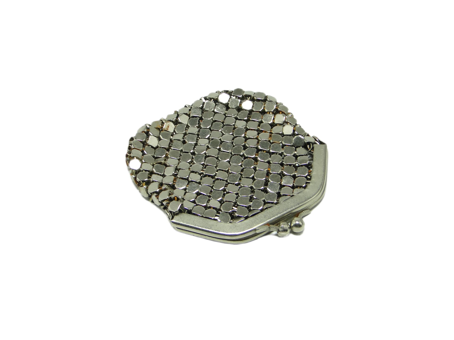 Art Deco coin purse, silver-plated brass, Poland, 1950s. - 96813