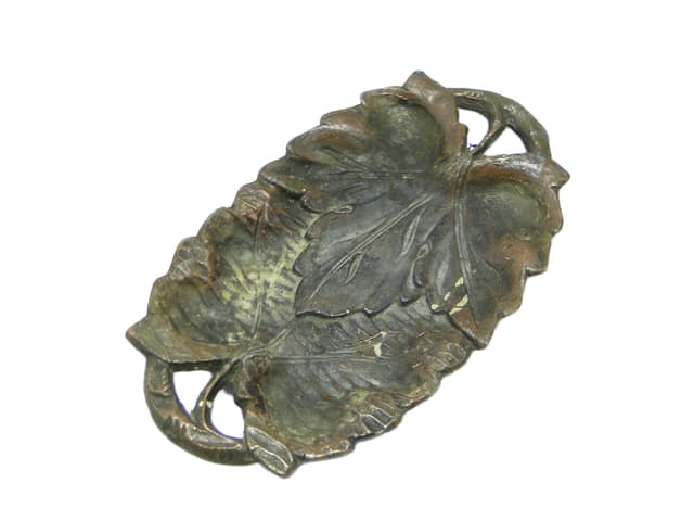 Key tray, Art Nouveau, brass-plated pewter, Poland, early 20th c. - DIMENSION