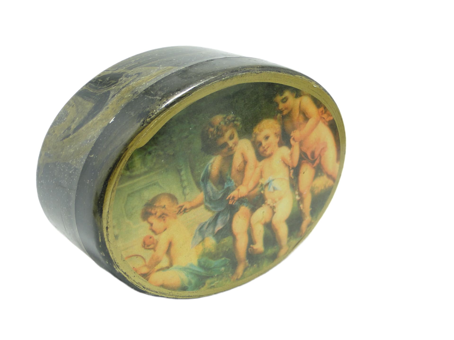 Pudełko owalne, eklektyczne, Japonia, lata 50. - 96860