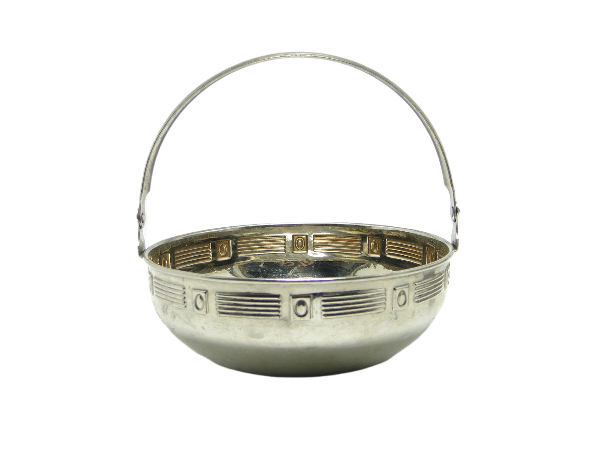 Cukiernica Wiedeńska Secesja, mosiądz srebrzony, Austria, początek XX w. - 96865