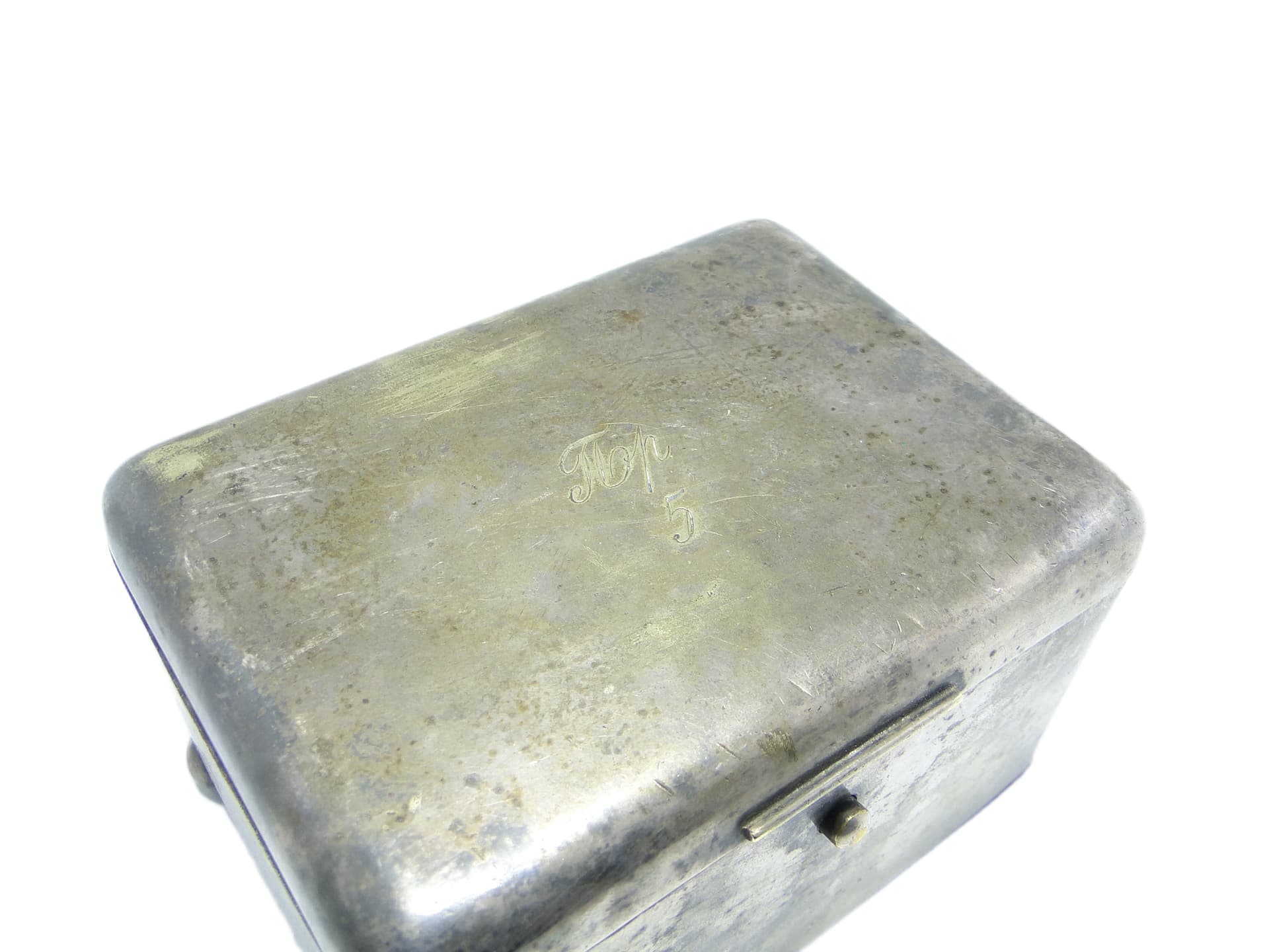 Cukiernica Art déco, mosiądz srebrzony, Norblin, Polska, lata 20. - 96933