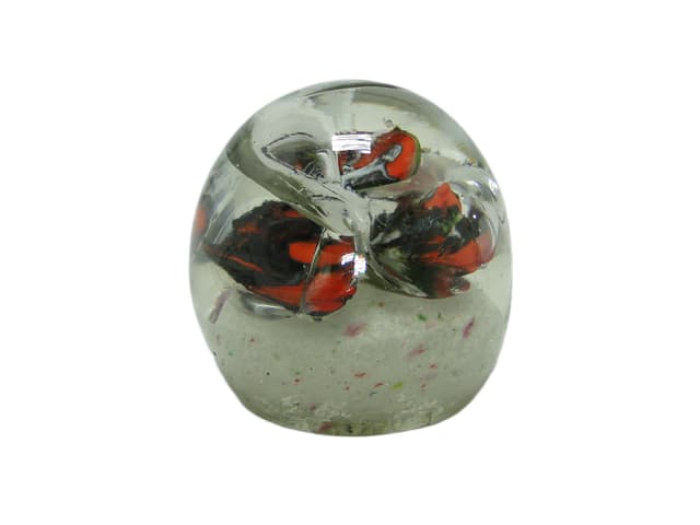 Mid-century modern paperweight, glass, Poland, 1950s. - DIMENSION