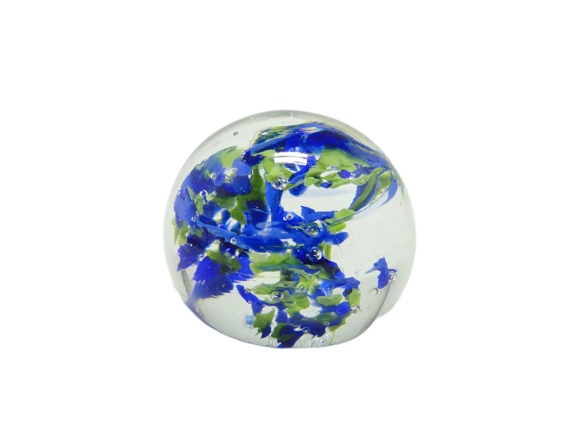 Mid-century modern paperweight, glass, Poland, 1950s.