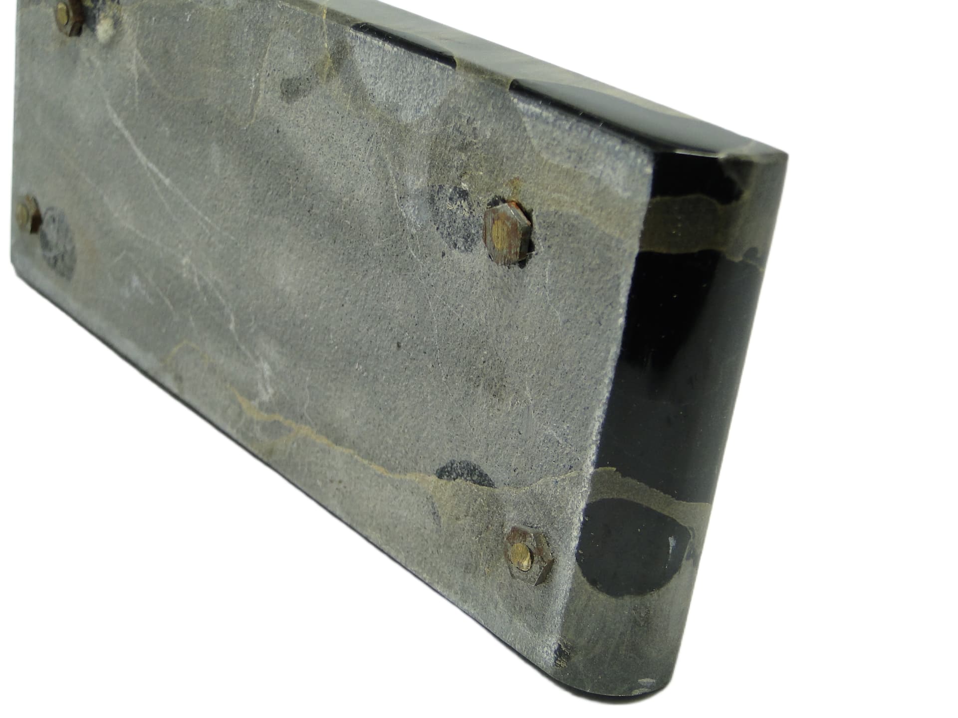 Listownik Art Deco, marmur czarny, mosiądz chromowany, Niemcy, lata 30. - 96978