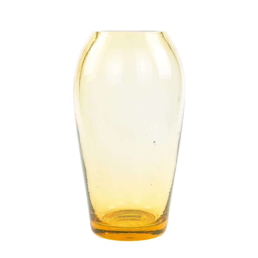 Wazon Modernizm, szkło uranowe, Moser, Czechosłowacja, lata 30.