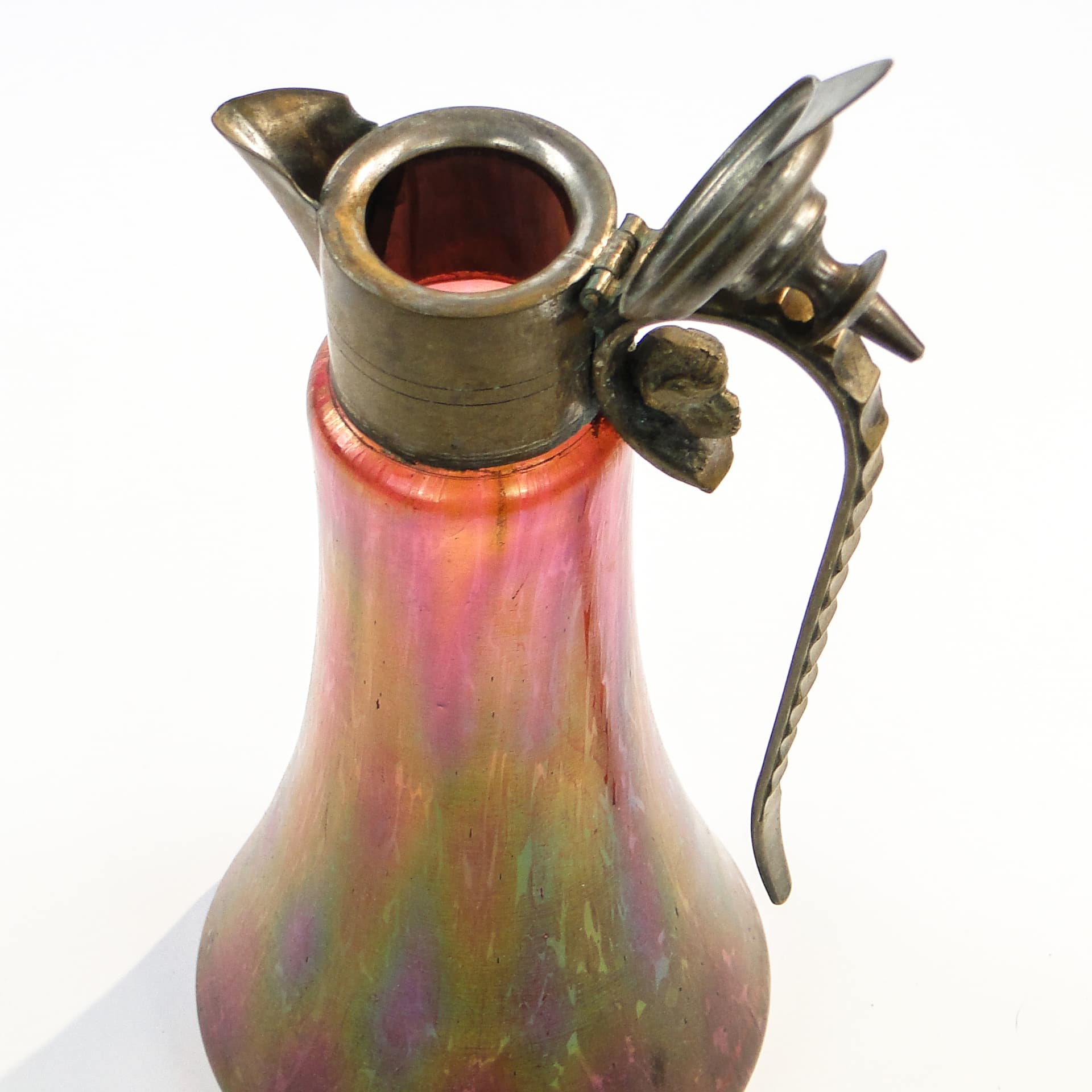 Karafka, Art Nouveau, szkło, Czechosłowacja, początek XX w. - 97487