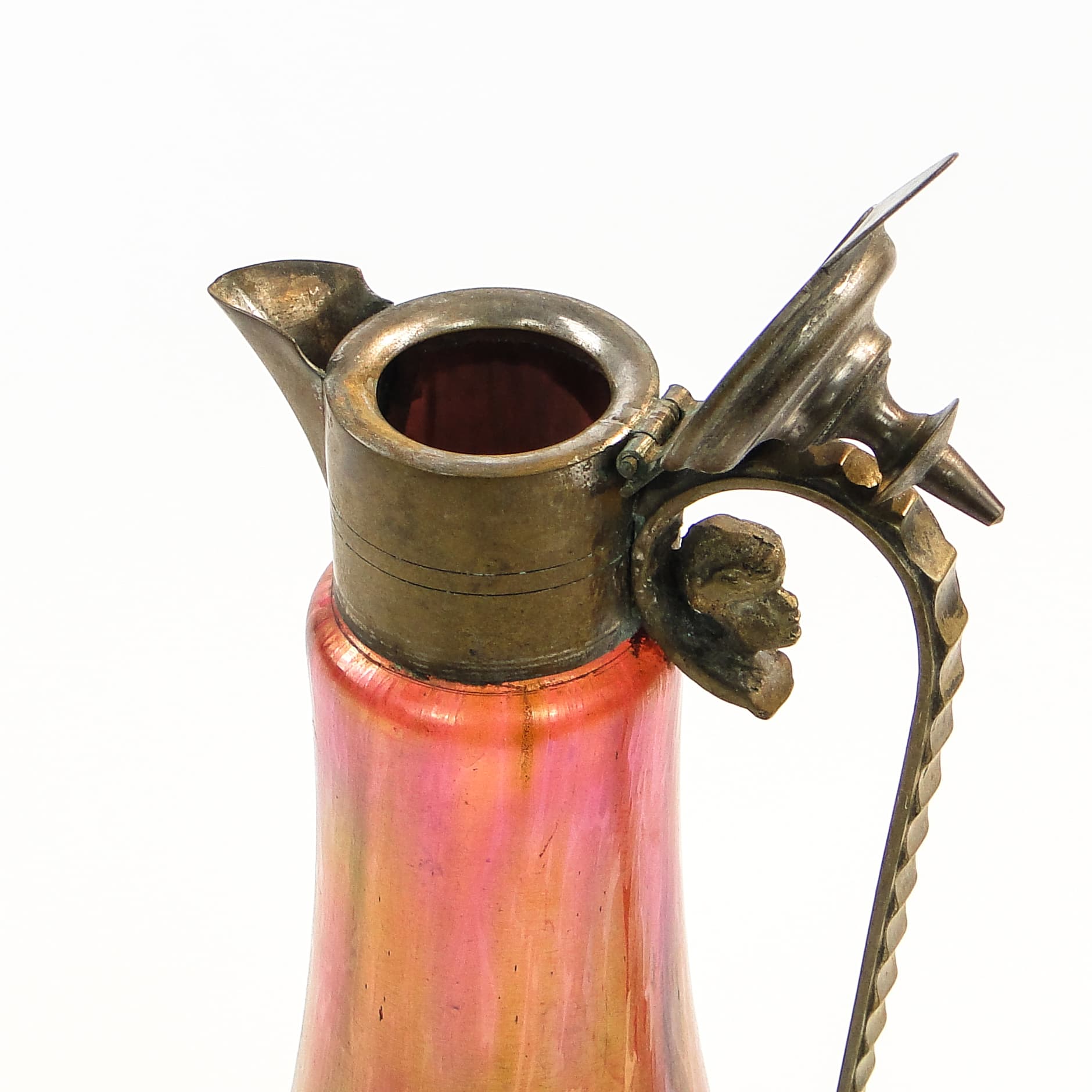 Karafka, Art Nouveau, szkło, Czechosłowacja, początek XX w. - 97485