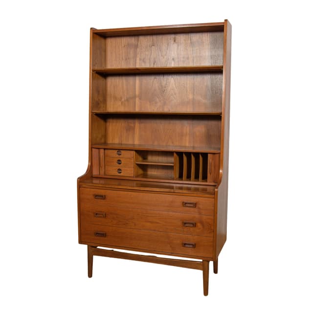 Regał, proj. J. Sorth, Bornholm, Dania, lata 60. - WYMIARY