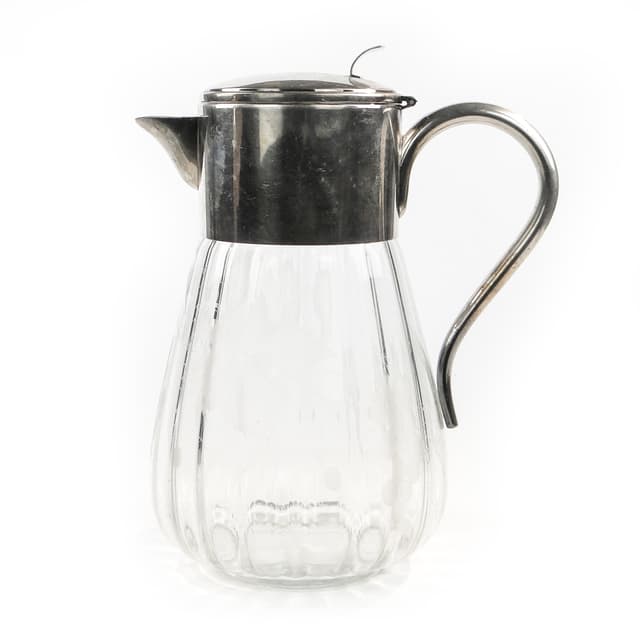 Dzban na wino Art Deco, szkło, Niemcy, lata 20. - WYMIARY