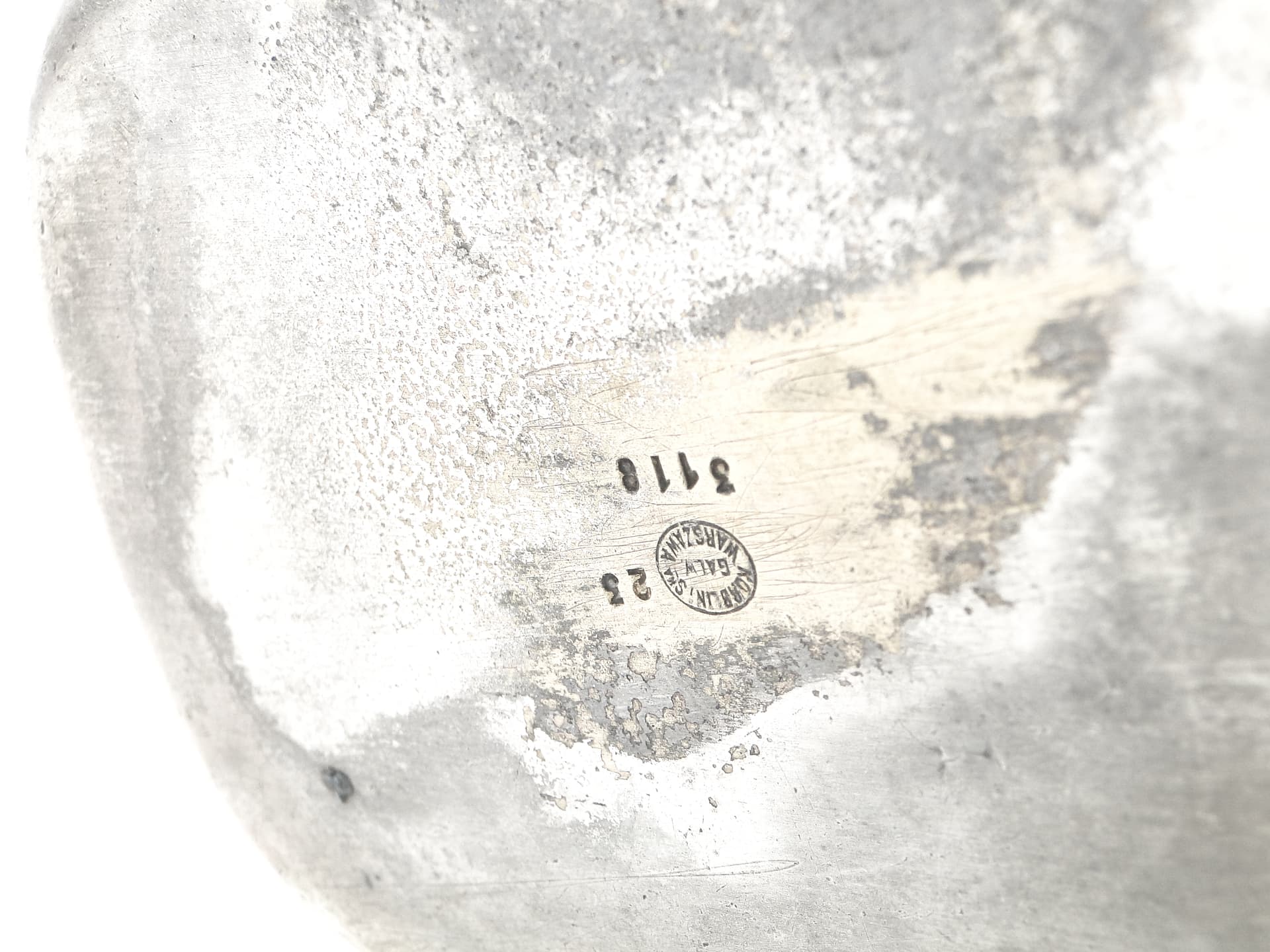 Kosz na bakalie Art Deco, metal platerowany srebrem, Norblin, Polska, lata 30. - 97625