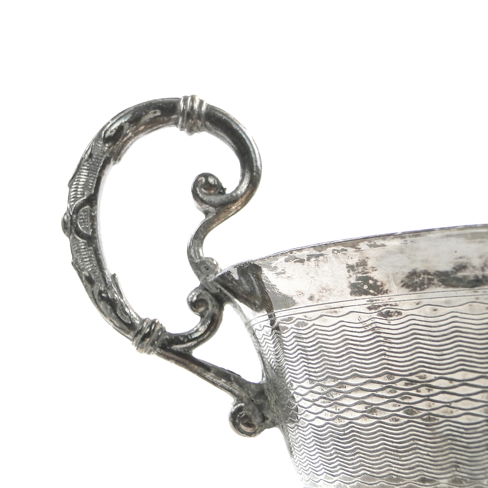 Cukiernica, Art Nouveau, mosiądz srebrzony, WMF, Niemcy, początek XX w. - 97633