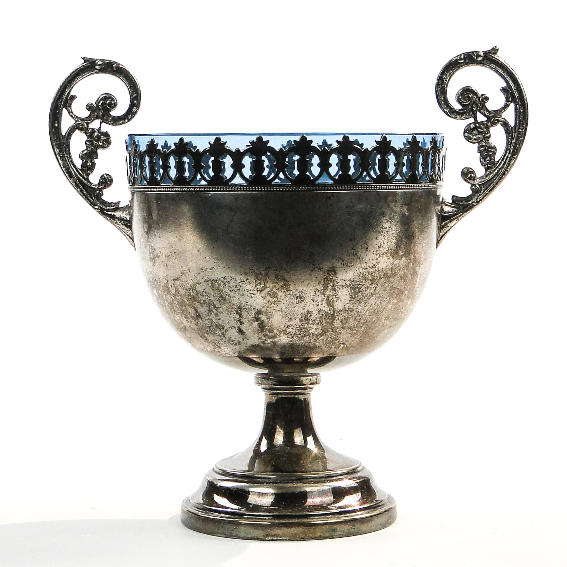 Cukiernica, Art Nouveau, mosiądz srebrzony, WMF, Niemcy, lata 1900 - 97667