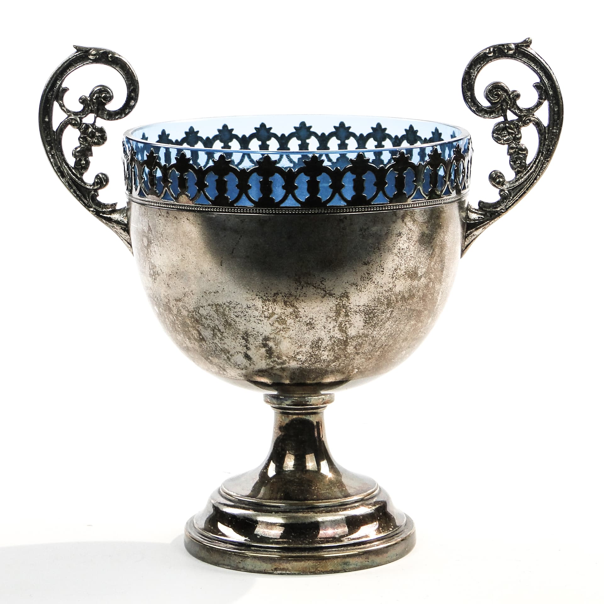 Cukiernica, Art Nouveau, mosiądz srebrzony, WMF, Niemcy, lata 1900 - 97670