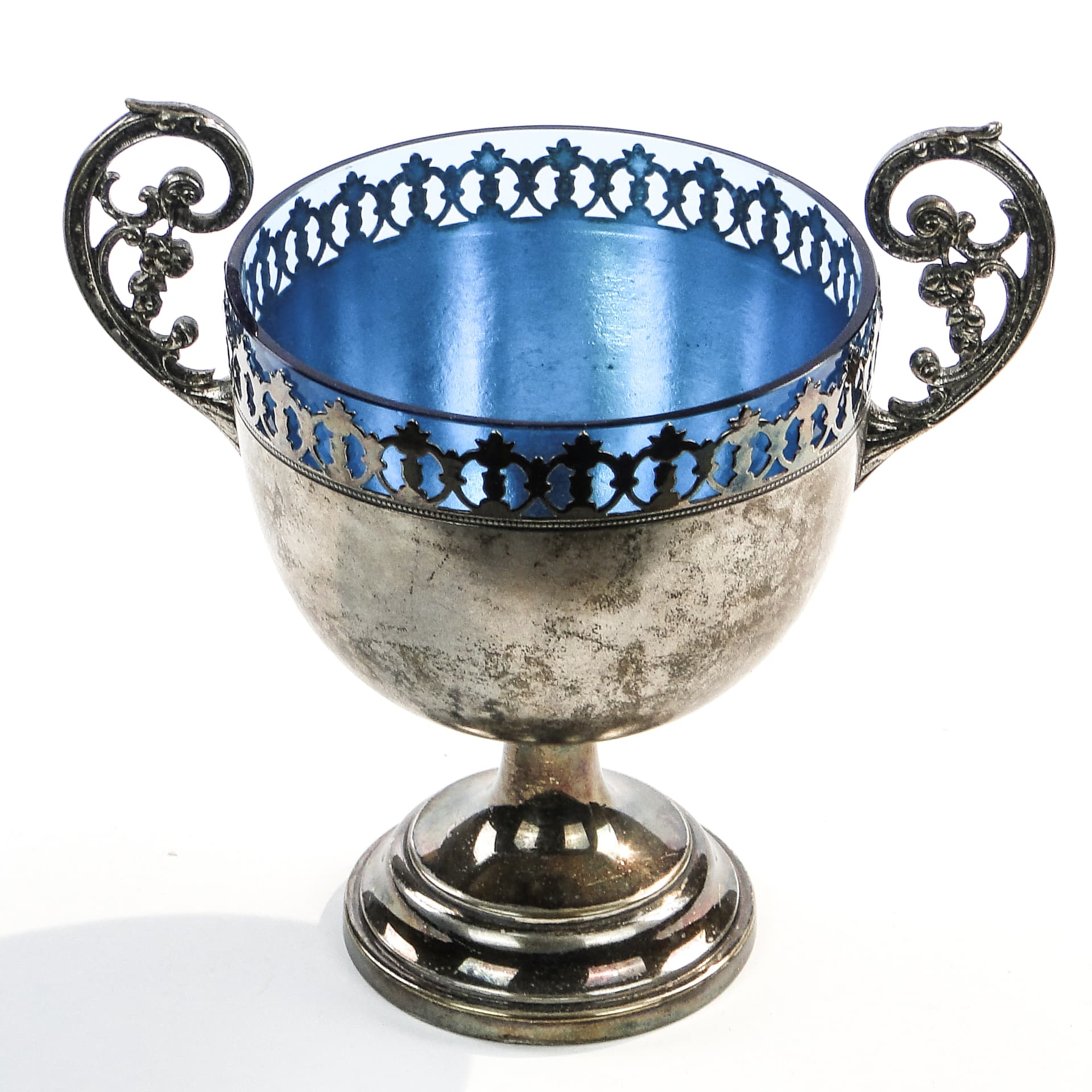 Cukiernica, Art Nouveau, mosiądz srebrzony, WMF, Niemcy, lata 1900 - 97671