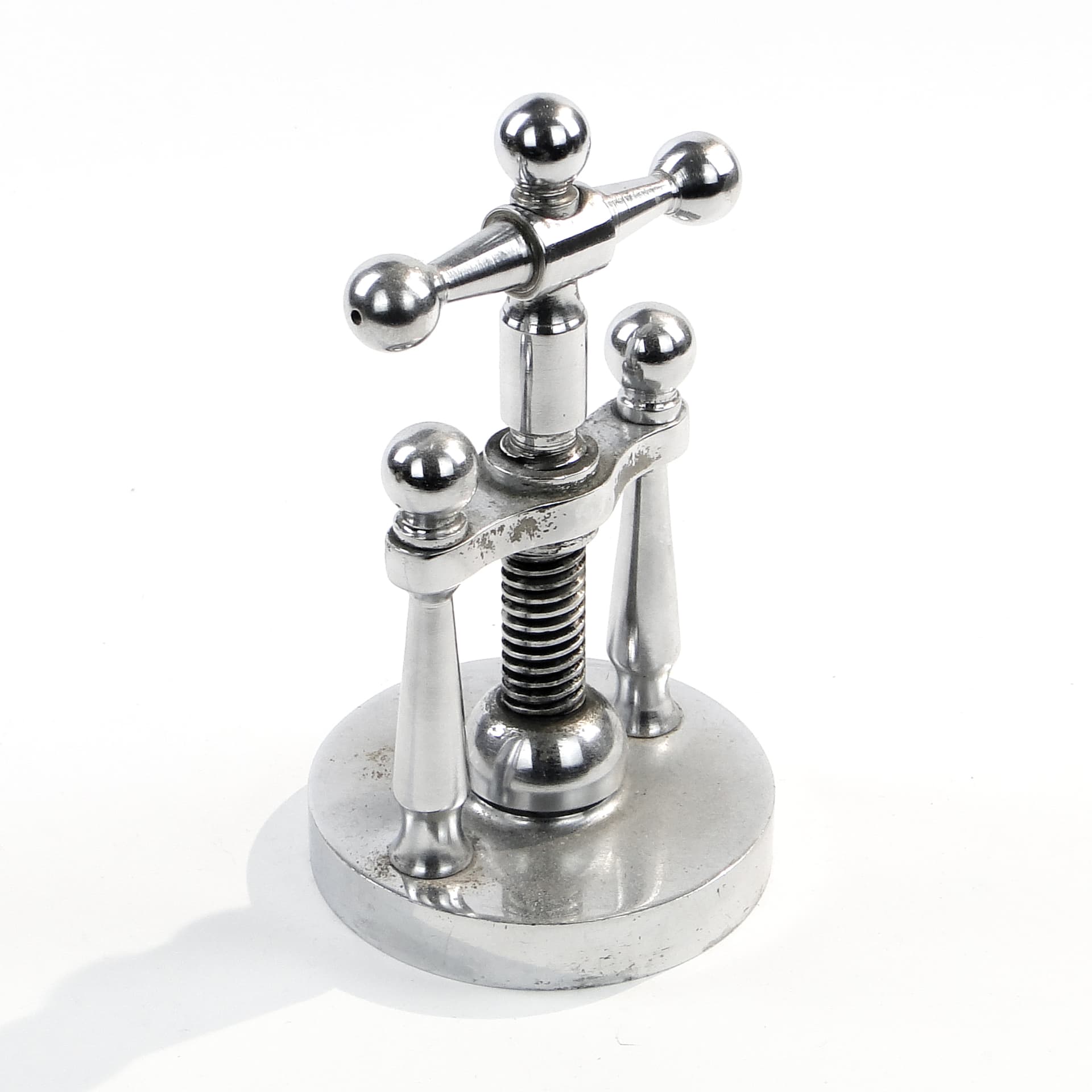 Dziadek do orzechów Art Deco, mosiądz chromowany, Niemcy, lata 30. - 97681