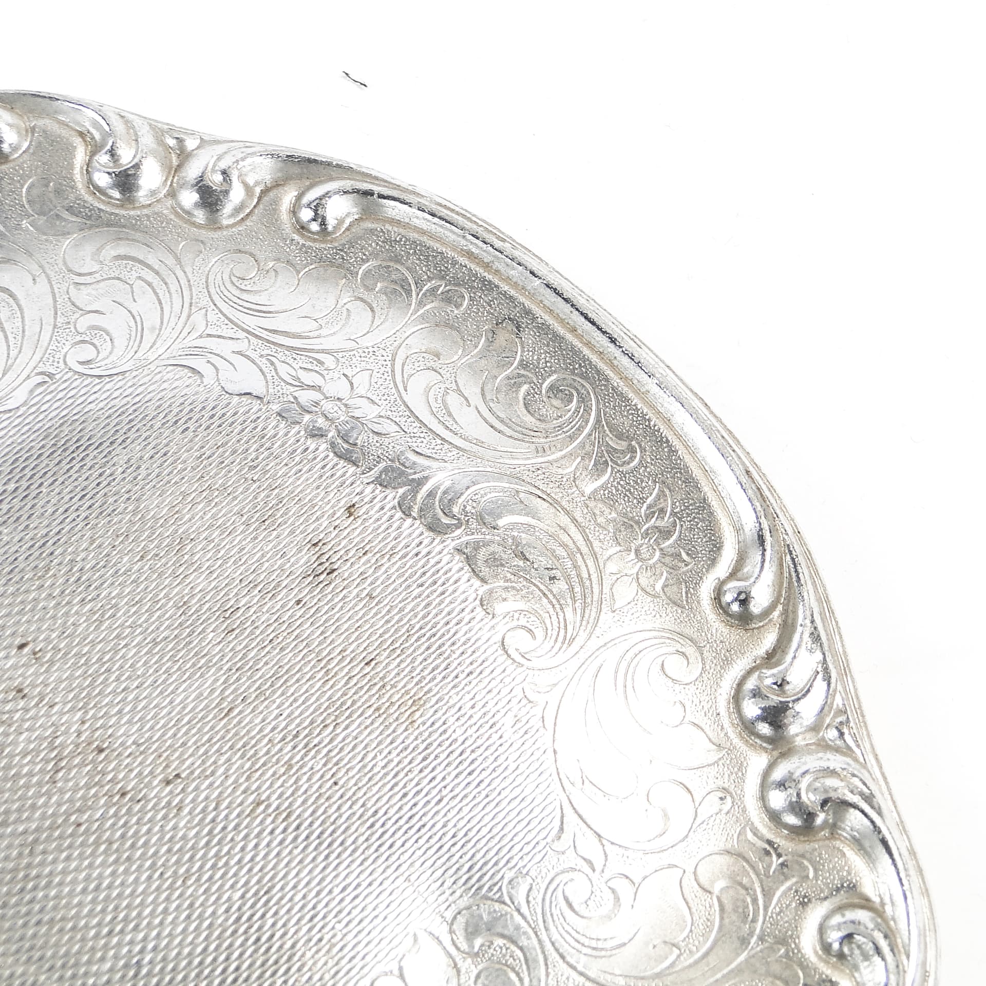 Hand mirror, Art Deco, silver-plated brass, United Kingdom, 1950s. - 97733