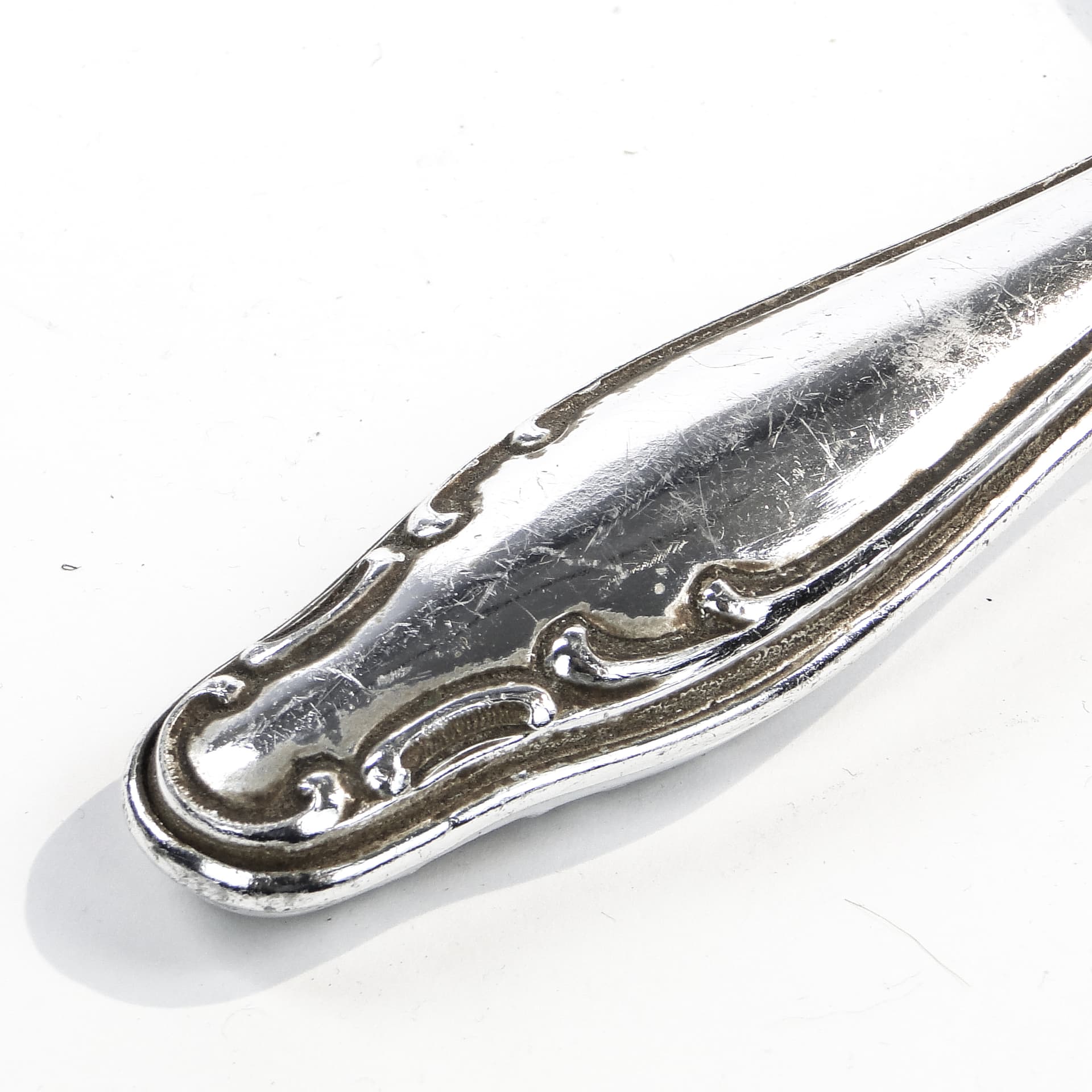 Hand mirror, Art Deco, silver-plated brass, United Kingdom, 1950s. - 97731