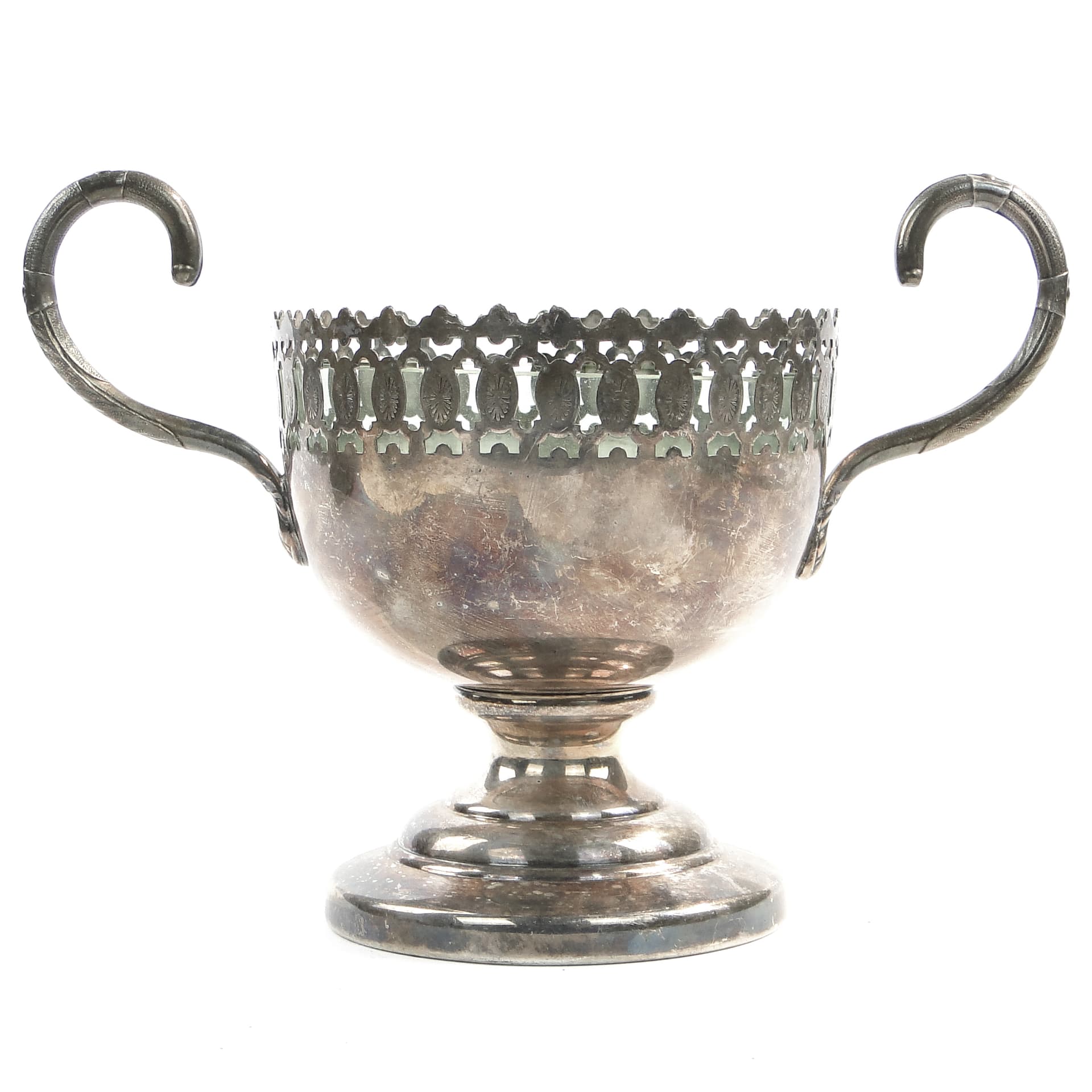 Cukiernica, Art Nouveau, mosiądz srebrzony, WMF, Niemcy, początek XX w. - 97756