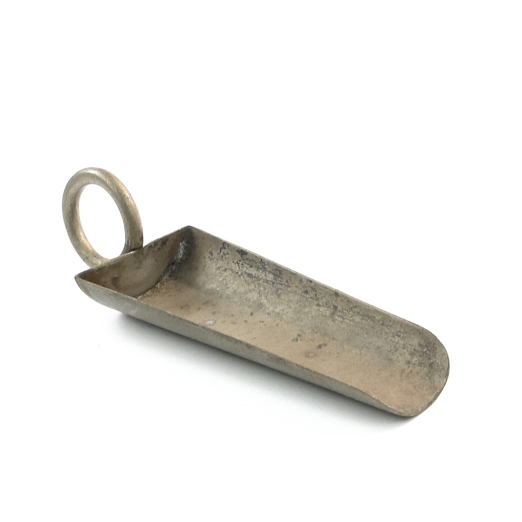 Coffee scoop, mid-century modern, silver-plated alpaca, United Kingdom, 1950s. - 97805