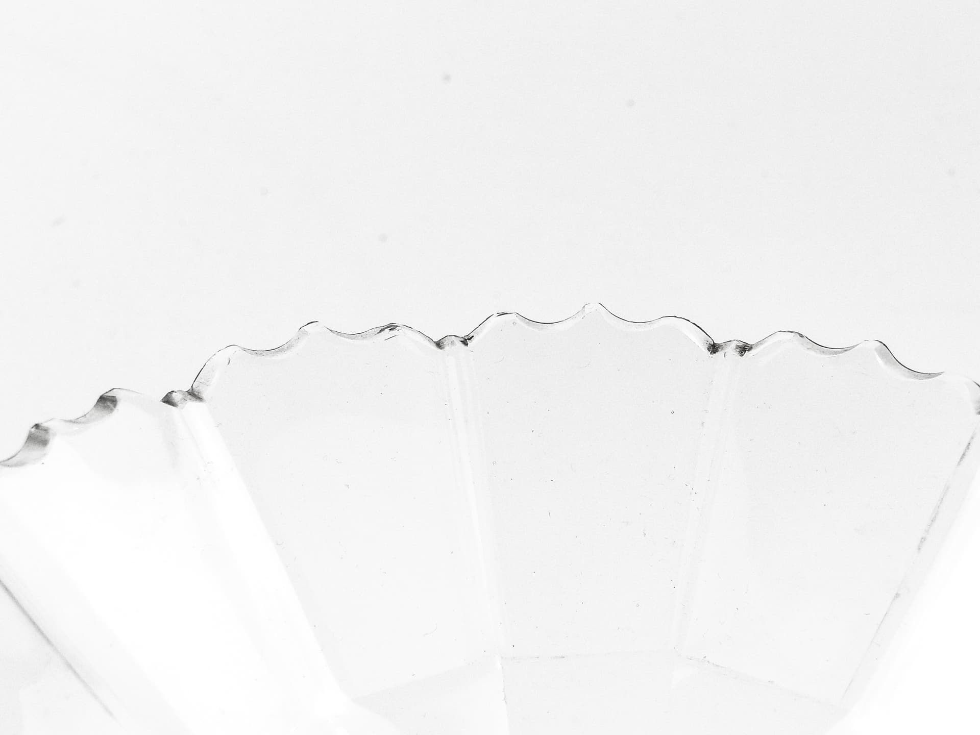 Biedermeier compote, transparent crystal, Czech Republic, 19th c. - 97810