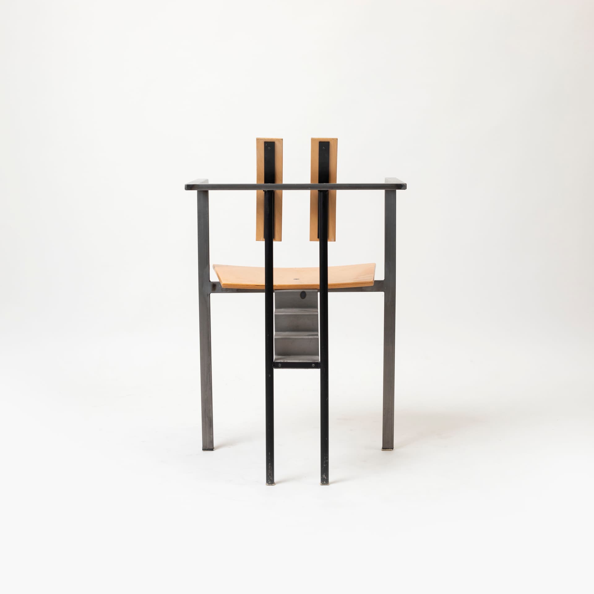 Krzesło Trix, stal nierdzewna, sklejka brązowy jasny, proj. K.-F. Förster, Niemcy, lata 80. - 95497