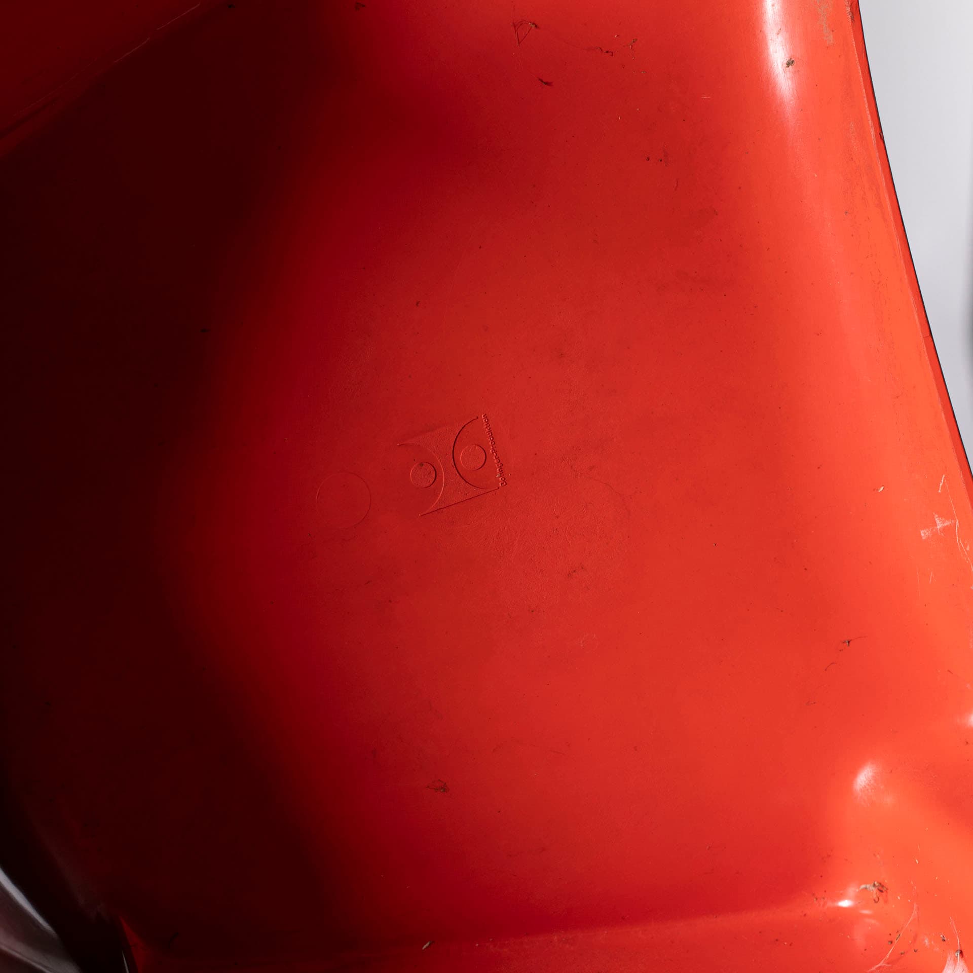 Krzesło Bofinger BA1171, plastik pomarańczowy, proj. H. Batzner, Niemcy, lata 60. - 95507