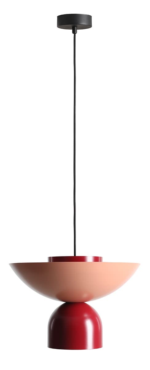 Ilia red pendant lamp, Artera