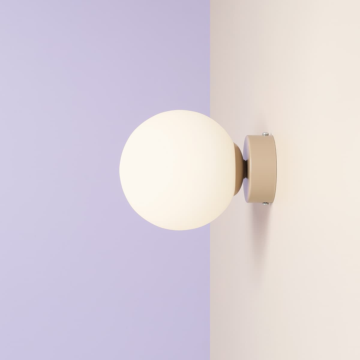 Ball S beige wall lamp, Artera - 103522