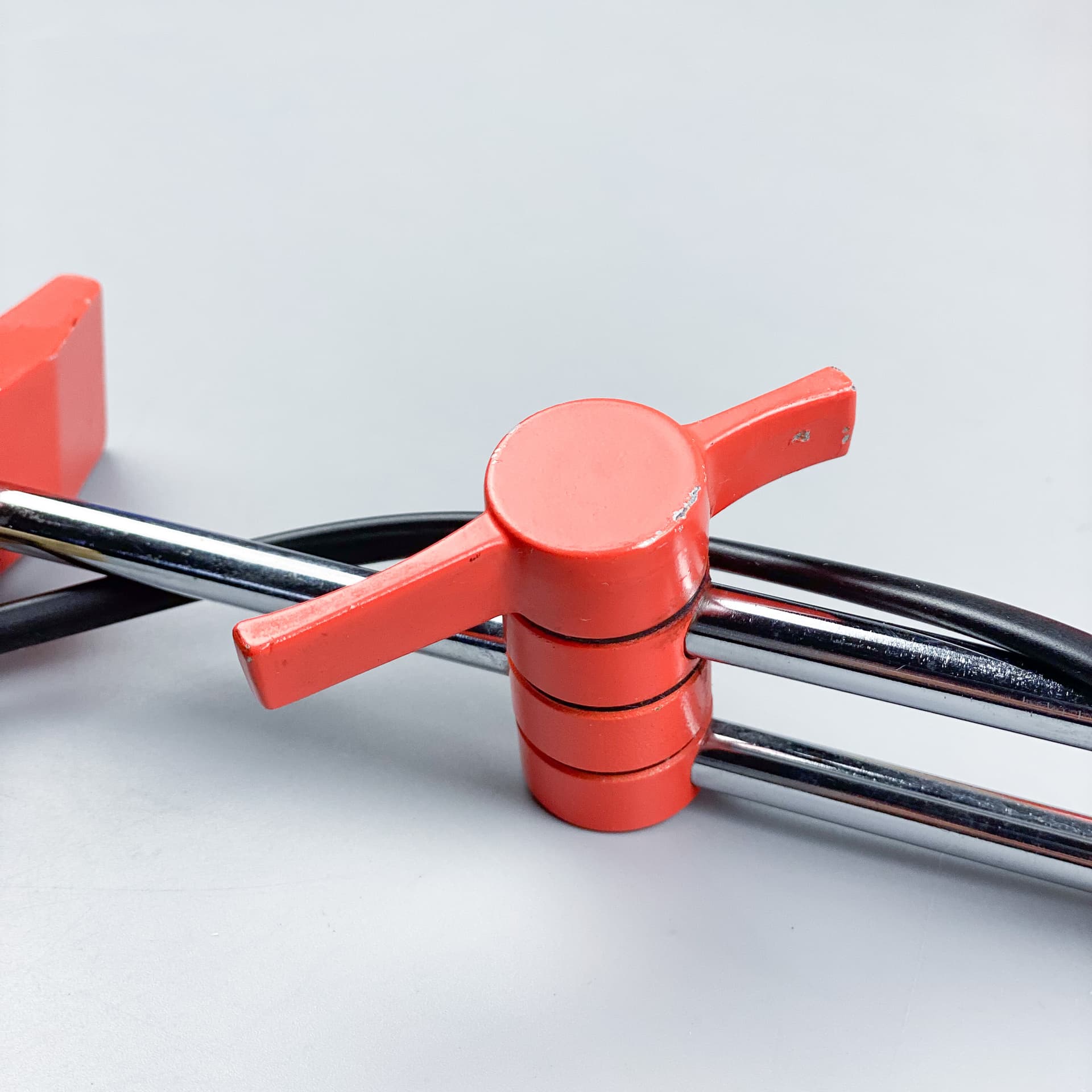 Lampa biurkowa, pomarańczowy, metal, proj. J. Hůrka, Napako, Czechosłowacja, lata 60. - 96819