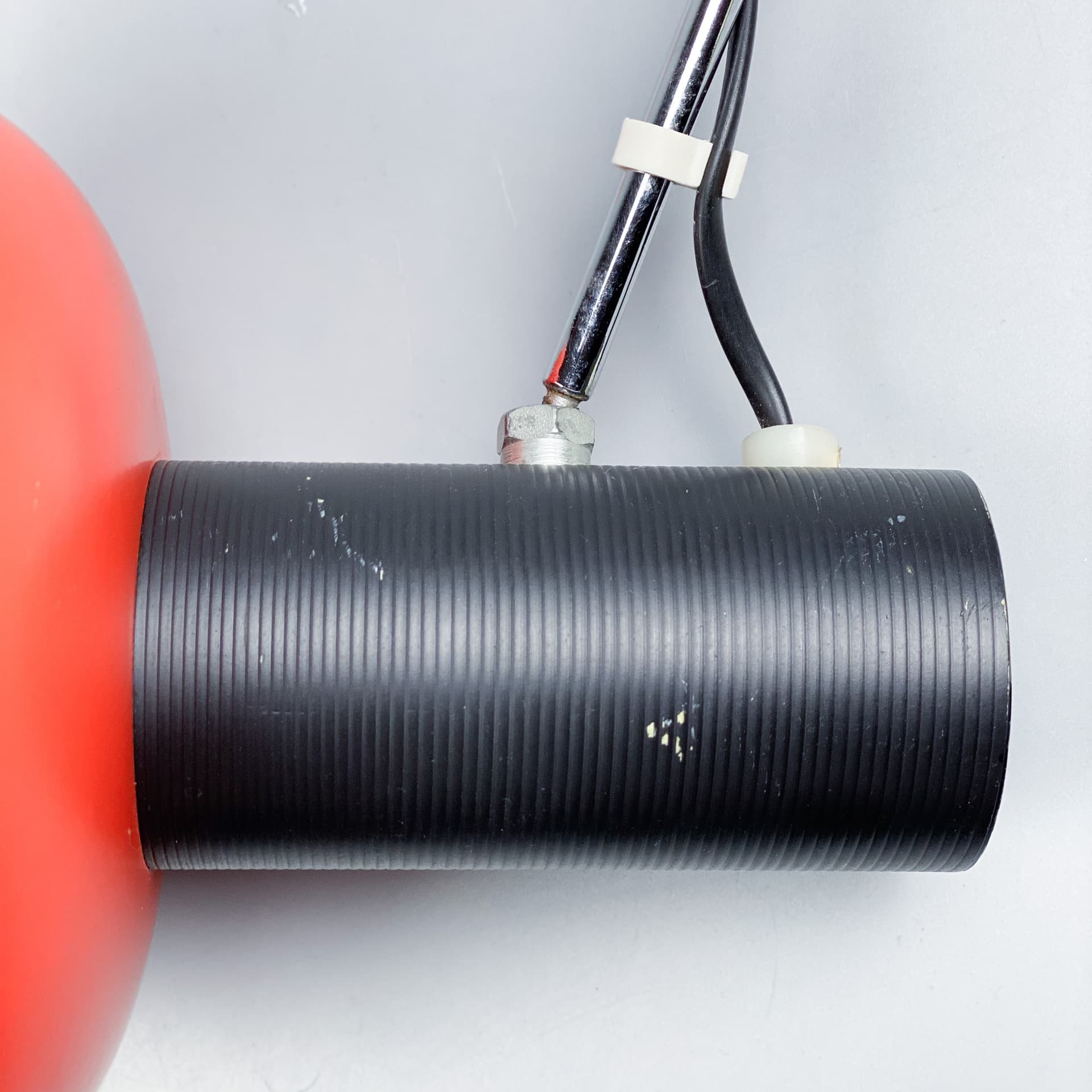 Lampa biurkowa, pomarańczowy, metal, proj. J. Hůrka, Napako, Czechosłowacja, lata 60. - 96823