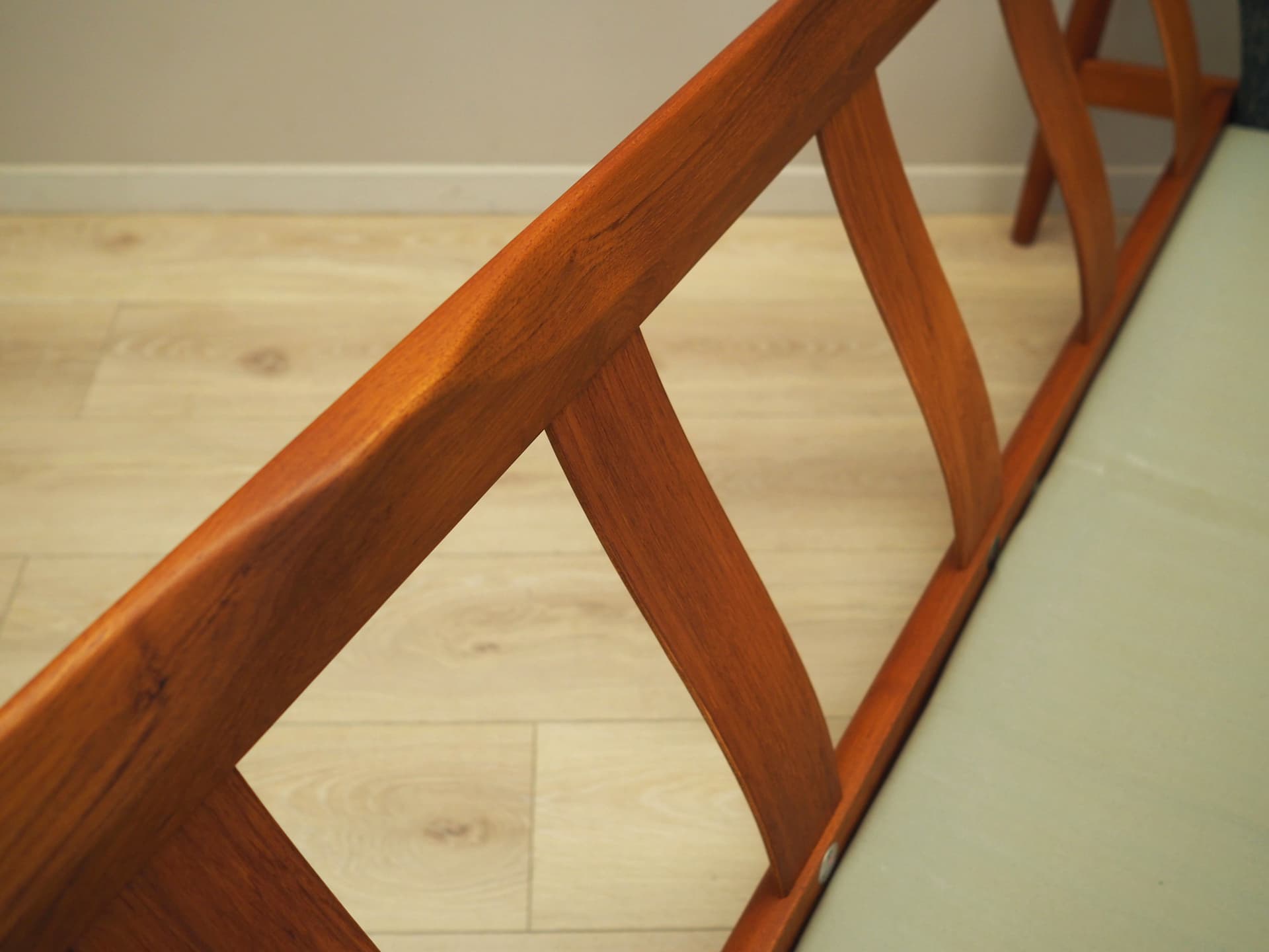 Komplet sofa i fotel, zielony, wełna, teak, proj. G. Jalk, France & Søn, Dania, lata 60. - 96841