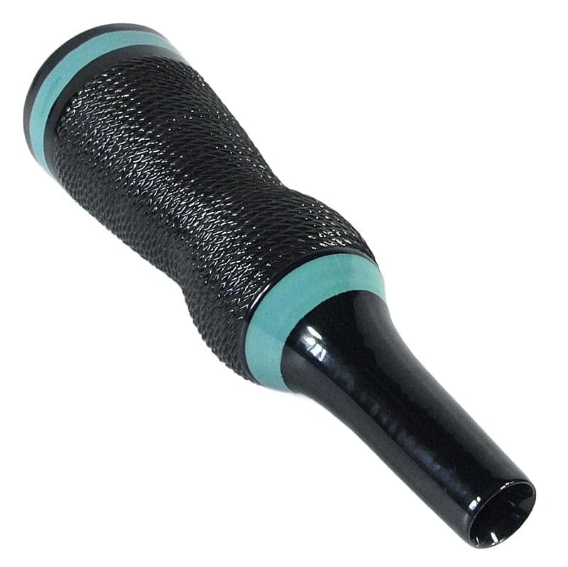 Black Ceramic Vase with Turquoise Accents, Italy, 1960s - 7183