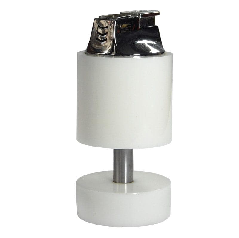 White Postmodern Table Lighter, Sarome, Japan, 1970s