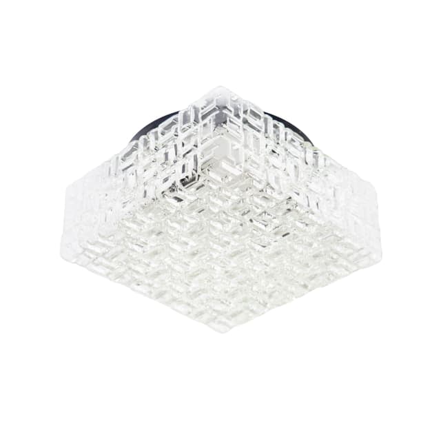 Kinkiet, transparentny, szkło, Czechy, lata 60. - WYMIARY