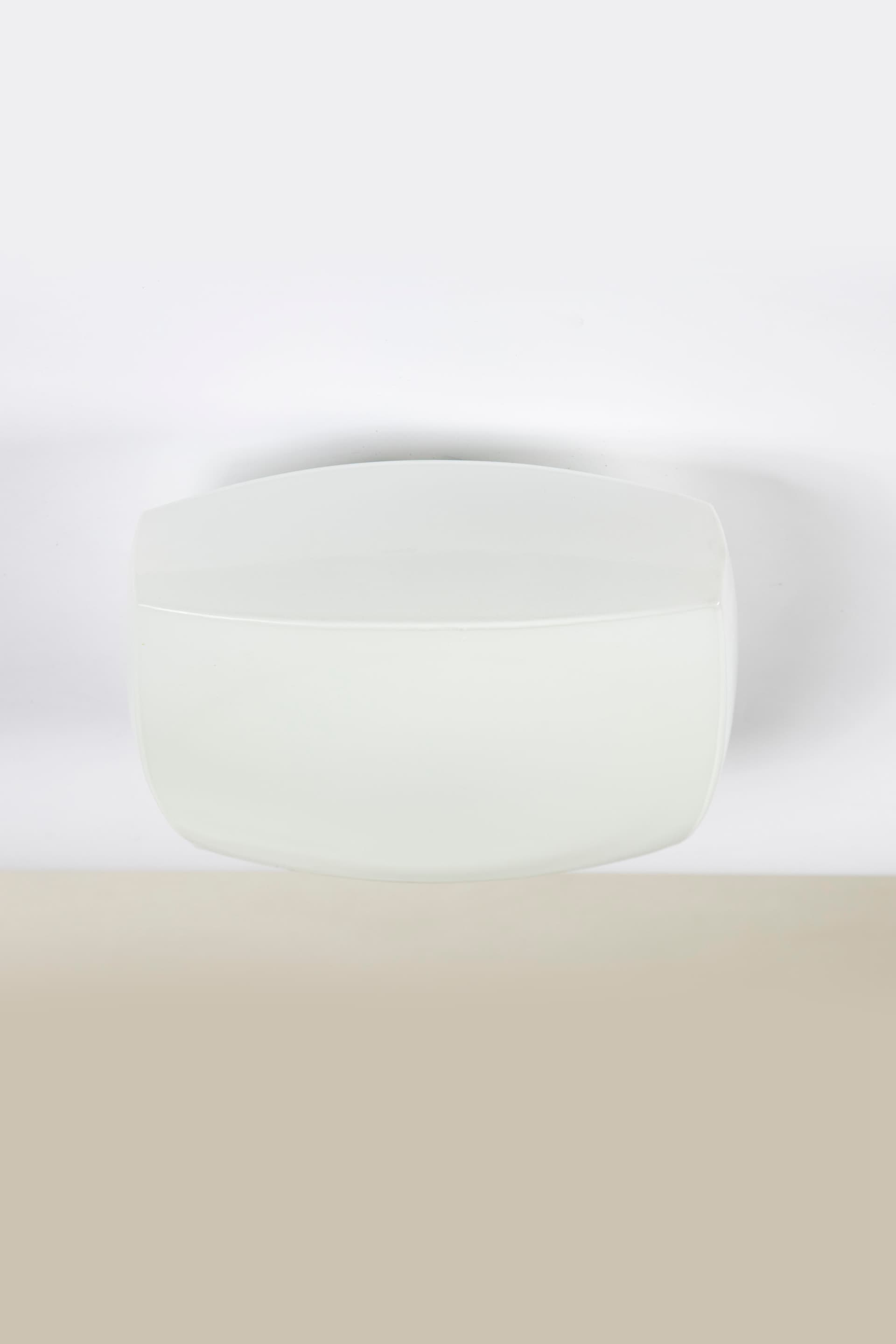 Kinkiet, mlecznobiały, szkło, Osvetlovaci Sklo Valasske Mezirici, Czechosłowacja, lata 60. - 97211