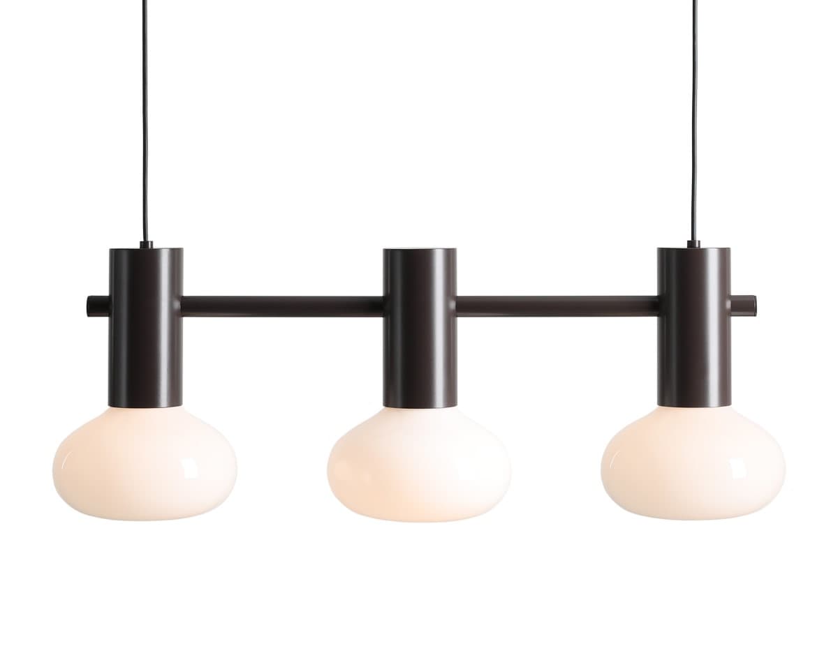 Pendant lamp Flo 3 brown, Artera