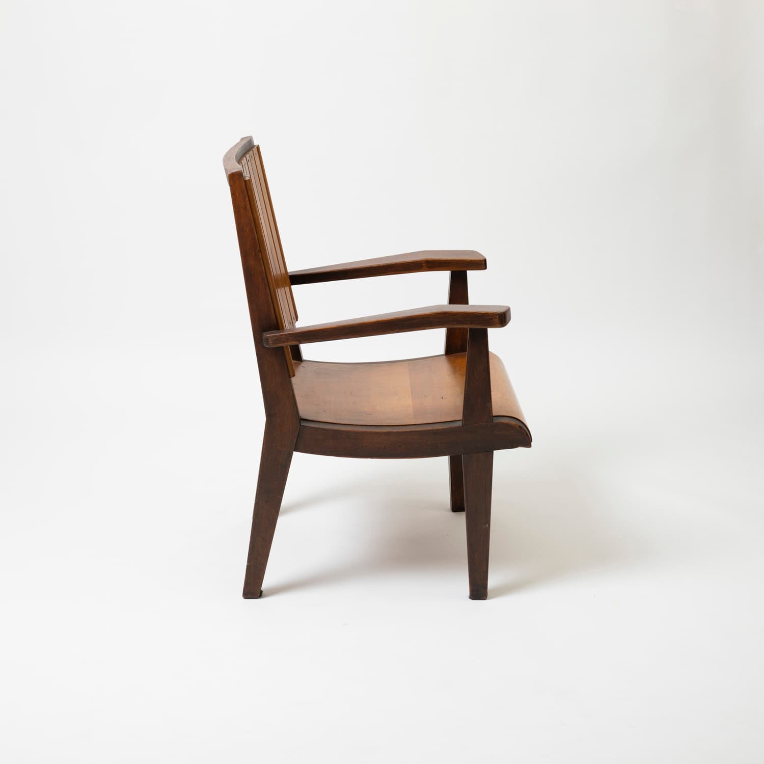 Fotel, dąb jasnobrązowy, proj. O. Szlekys, Polska, lata 60. - 97420