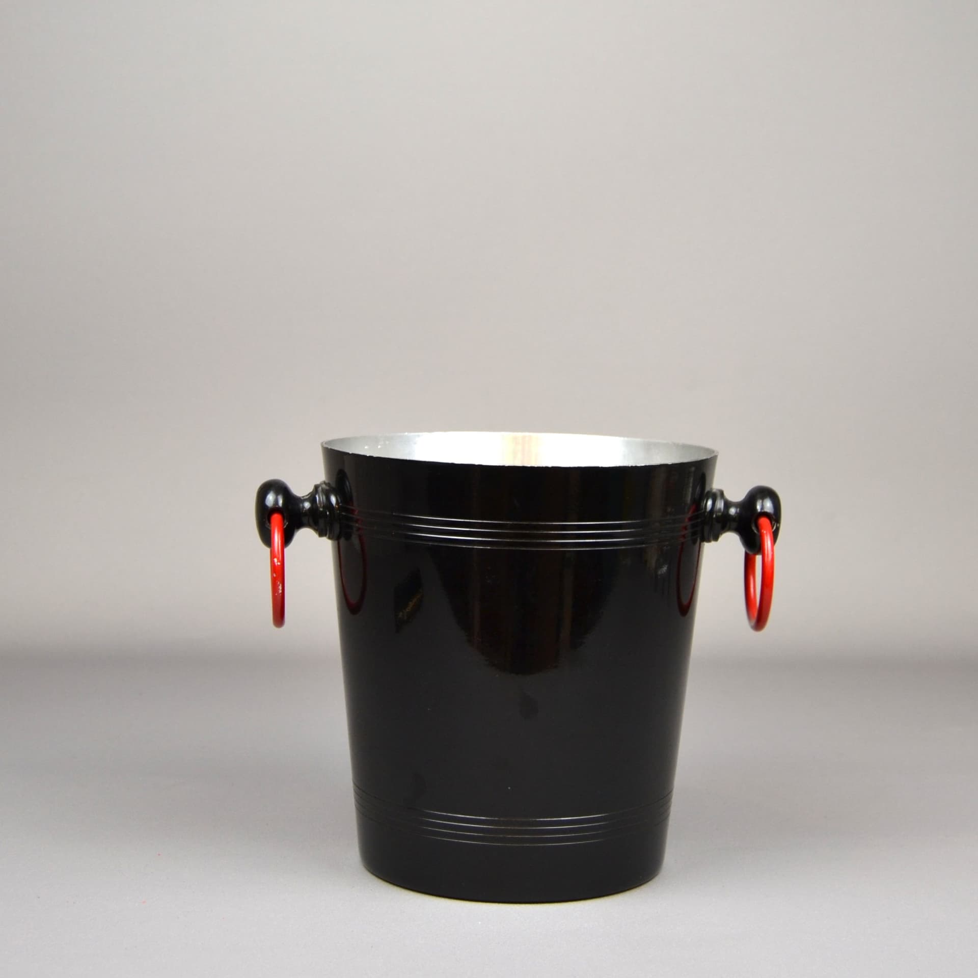 Cooler do wina, Bollinger, czarny, aluminium, Francja, lata 70. - 773