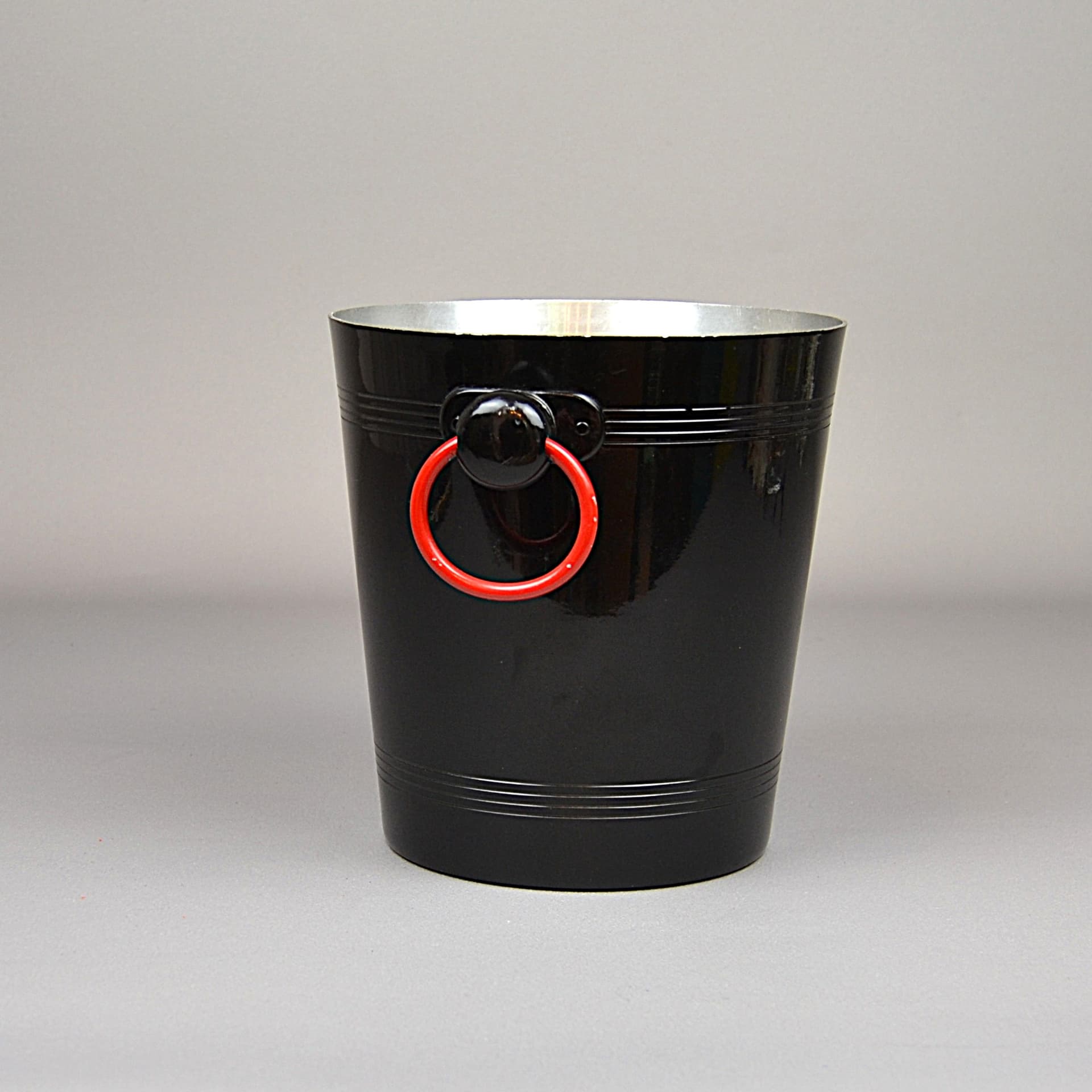 Cooler do wina, Bollinger, czarny, aluminium, Francja, lata 70. - 775