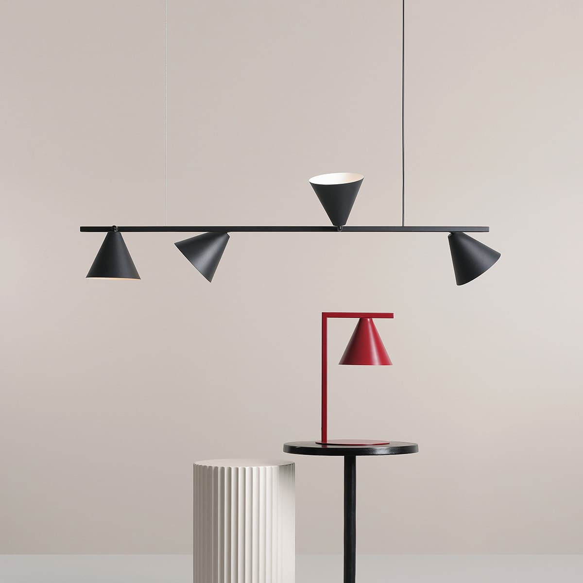 Pendant lamp Form 4 black, Artera - 103134